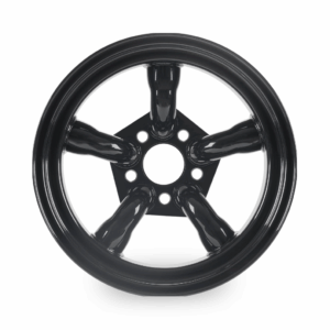 5 x Defender Challenger Five Spoke Black Steel Rims, 16" x 8", -35mm OFFSET